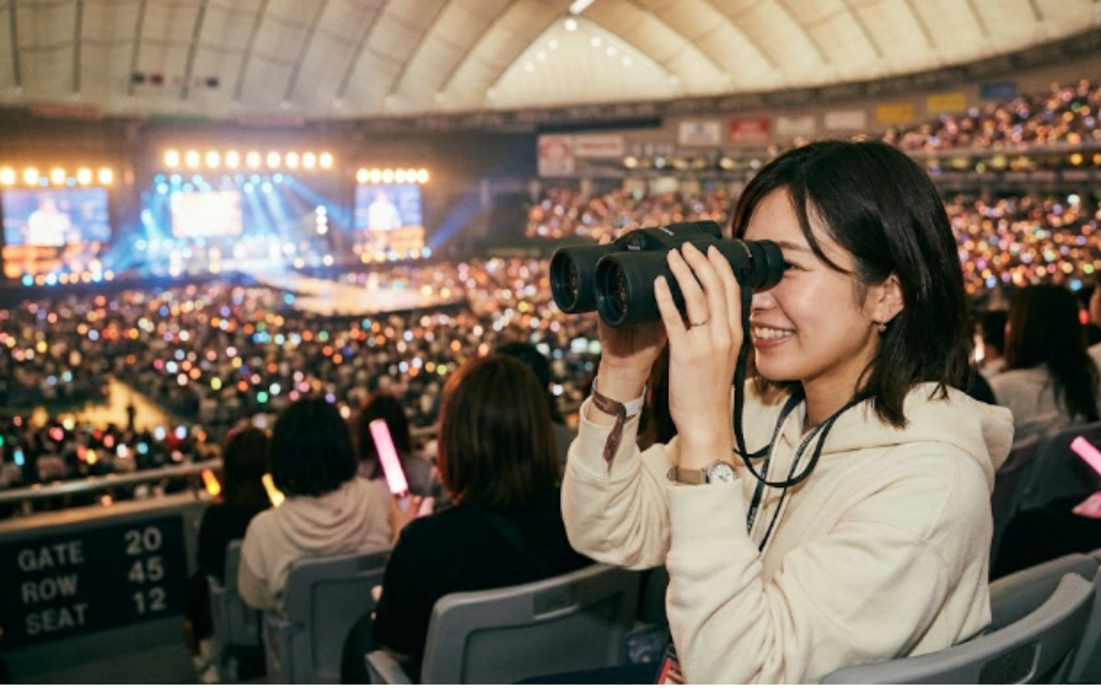 東京ドームのライブ、双眼鏡は何倍がいい？座席別おすすめ倍率マップと選び方
