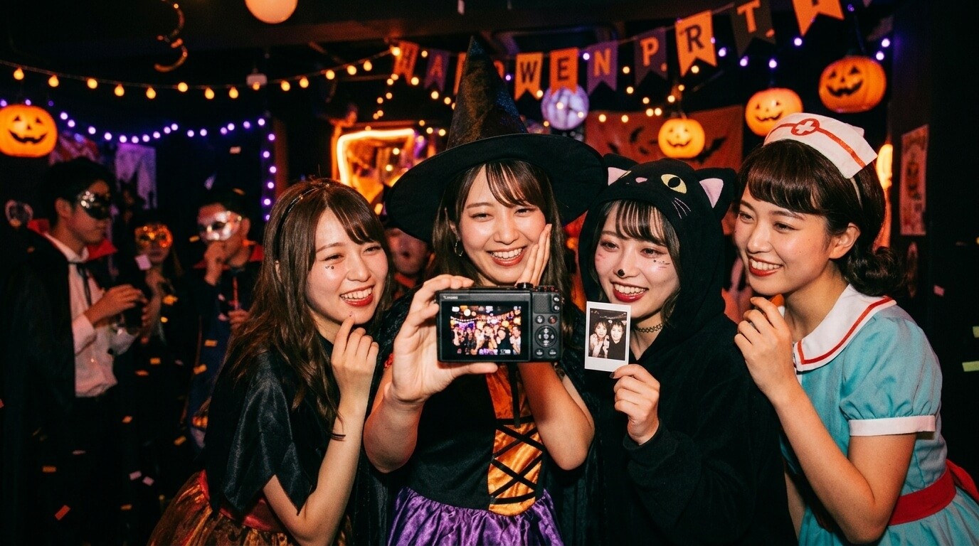 ハロウィン仮装・パーティー撮影におすすめのカメラ特集｜コンデジ・チェキ・VLOGカメラまとめ