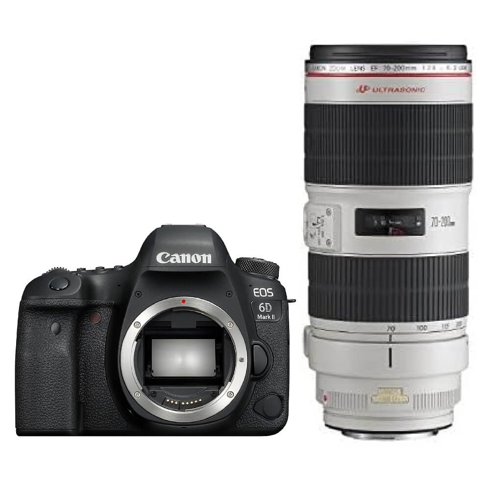 Canon（キヤノン）EOS 6D Mark II + EF 70-200mm F2.8L IS II USM【望遠セット】 |  カメラレンタルの専門店 ワンダーワンズ