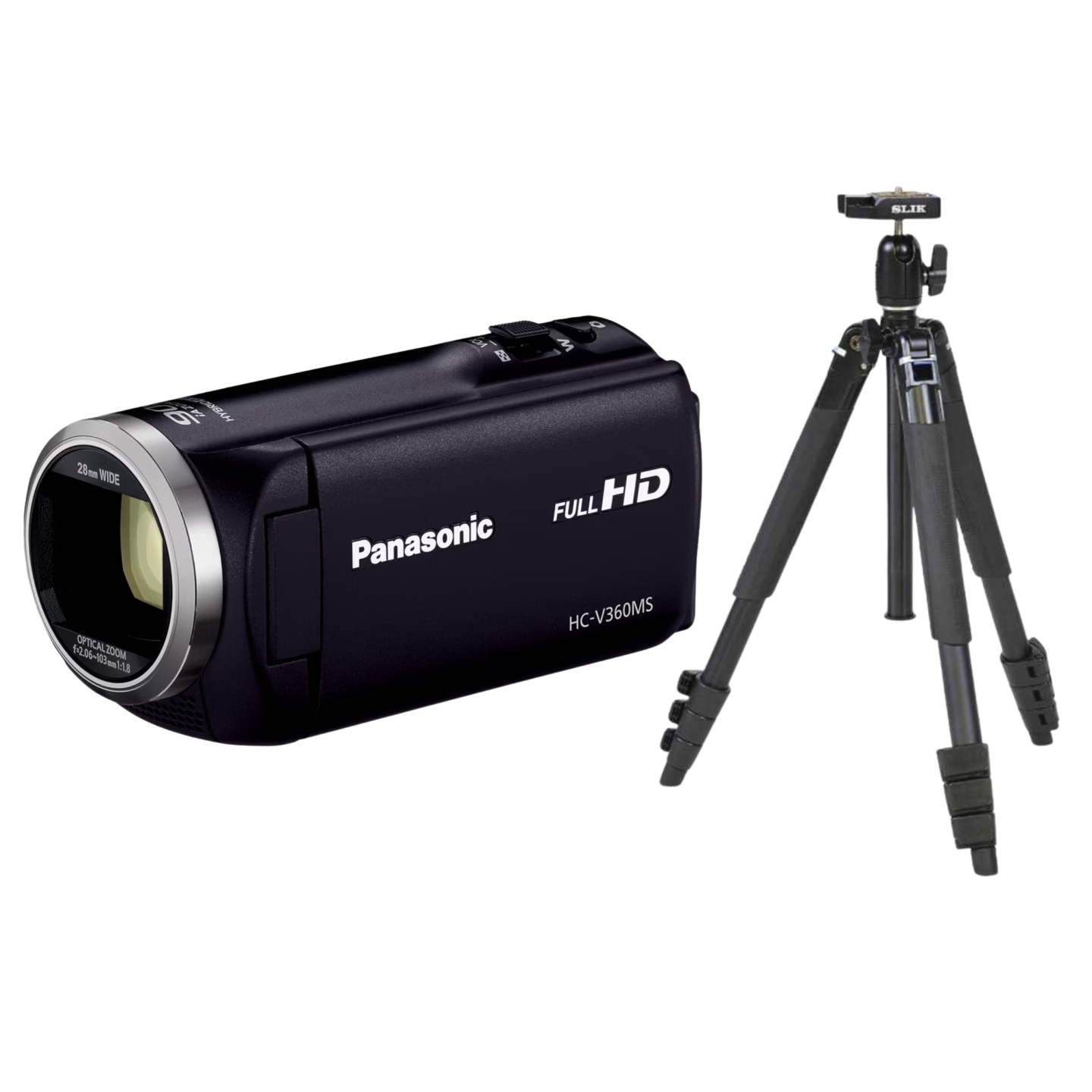Panasonic V360MS ビデオカメラ 三脚セット Panasonic（パナソニック）HC-V360MS ビデオカメラ＋三脚セット