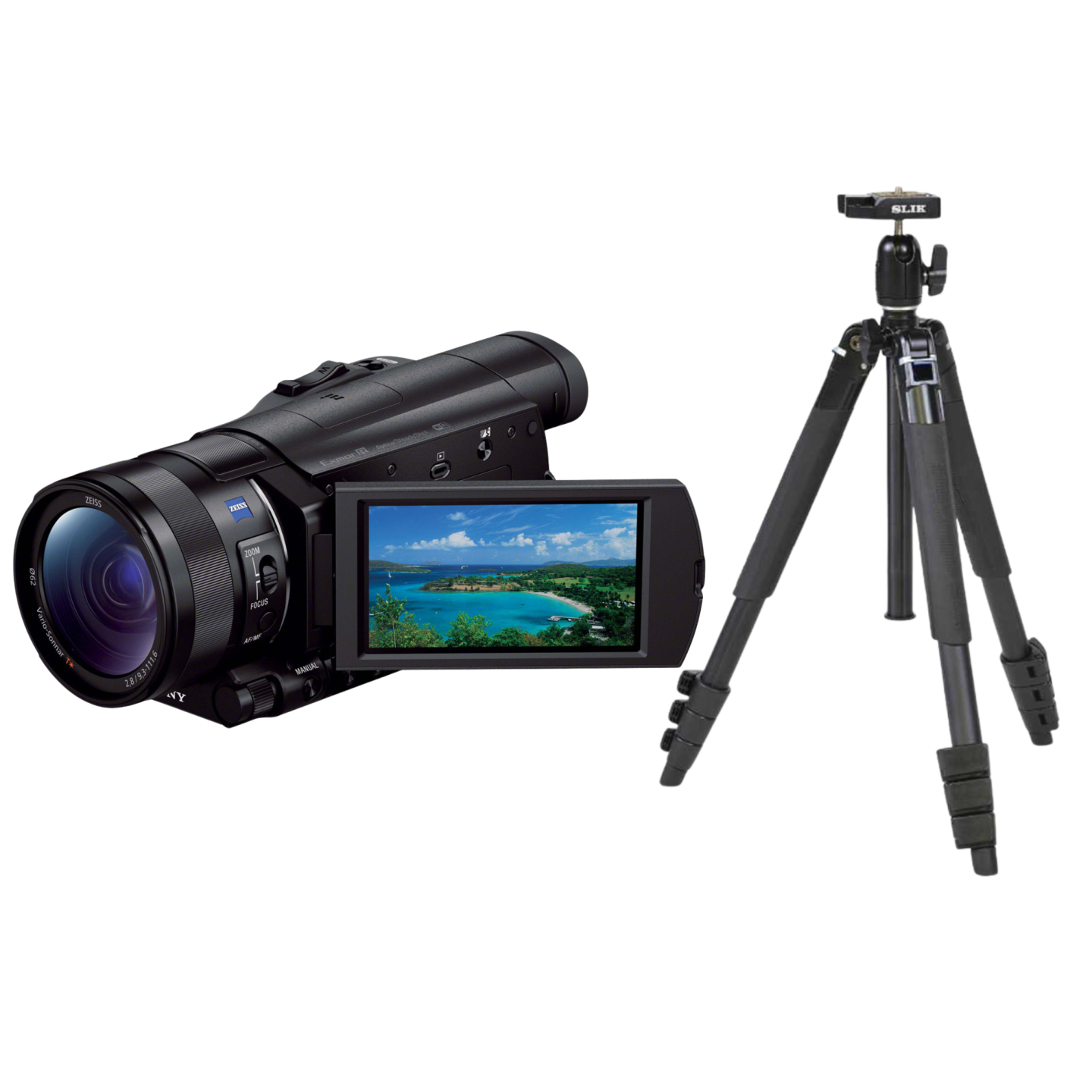 SONYソニー4KビデオカメラFDR-AX100 予備BTT付き！ Amazon.com : Sony FDR-AX100/B 4K Video Camera with 3.5-Inch