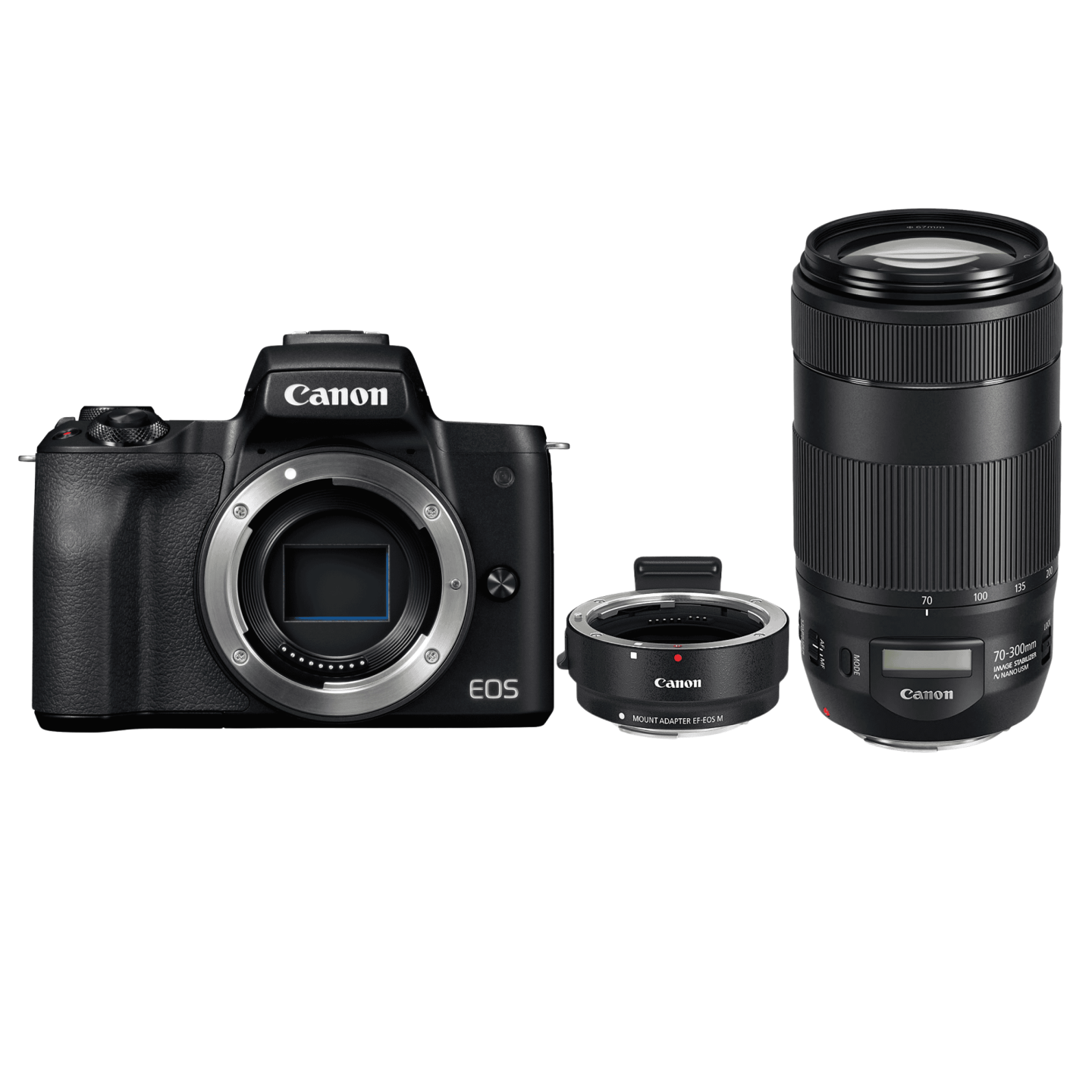 Canon（キヤノン）EOS Kiss M + EF 70-300mm F4-5.6 IS II USM + EF