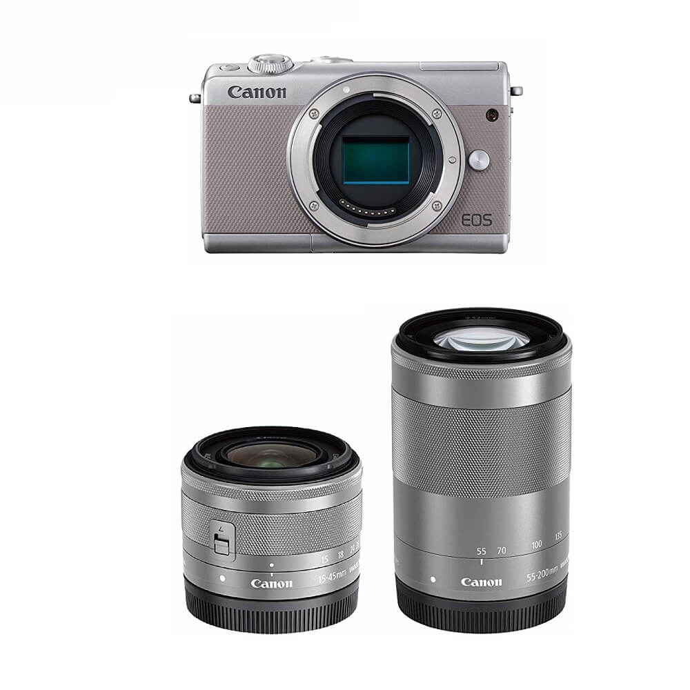 Canon EOS M100 ダブルレンズキット ミラーレス 一眼 カメラ-