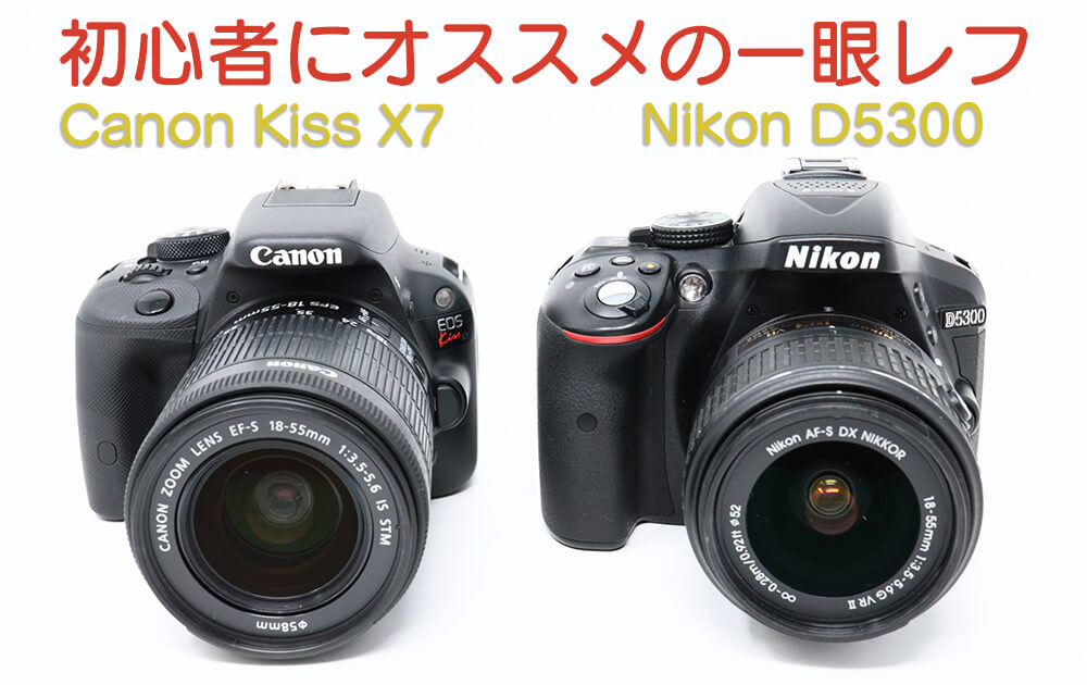 初心者向け一眼レフ比較】「Nikon D5300 レンズキット」 VS 「Canon