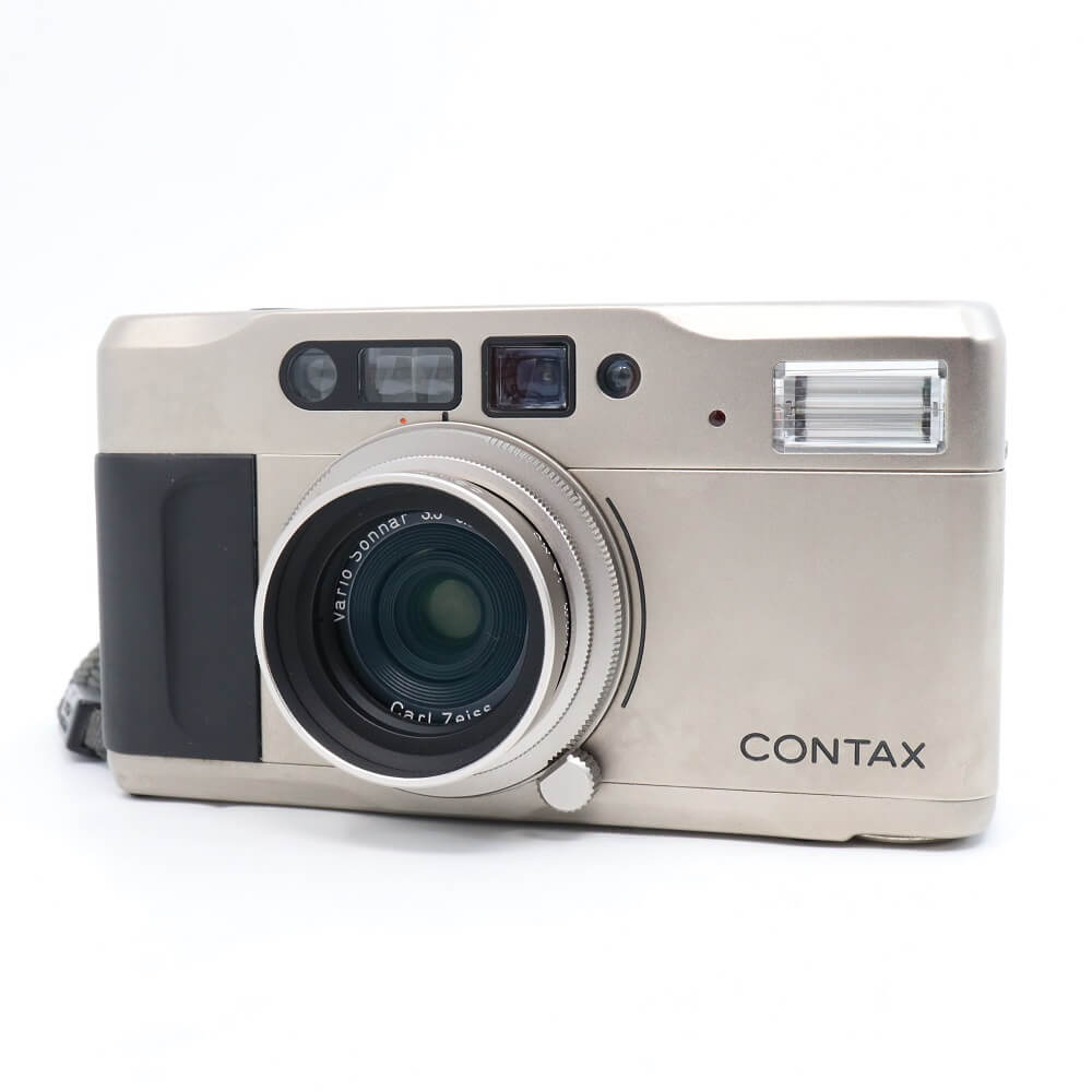 ファインダーカビありCONTAX TVS コンパクトフィルムカメラ動作確認済 付属品あり C6527