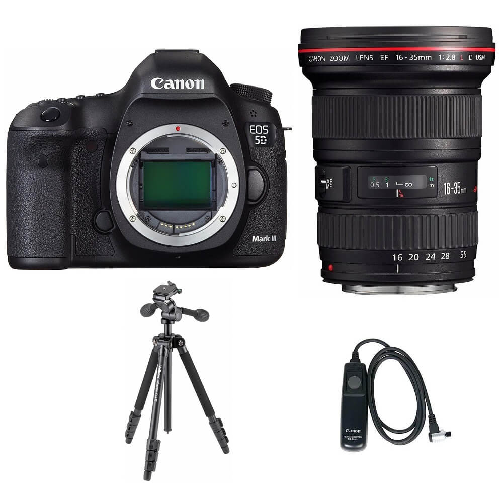 Canon EOS 5D Mark III + EF16-35mm F2.8L II USM + 三脚 + RS80N3 